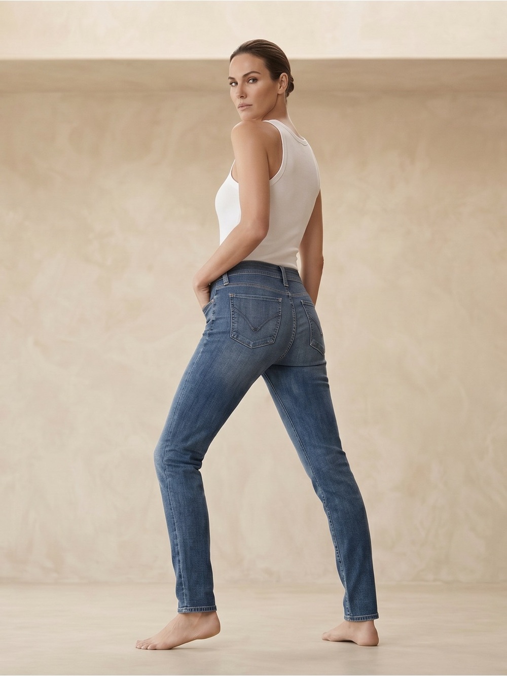 Hudson Jeans Women's Skinny Jeans - Blue Wash - Picture 2 of 2